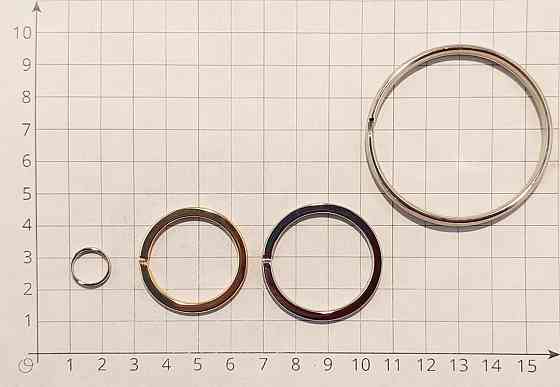 Кольца спиральные для ключей и брелоков, кольца-карабины, кольца сварные и декоративные Moscow