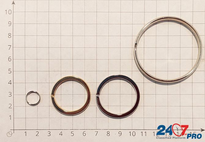 Кольца спиральные для ключей и брелоков, кольца-карабины, кольца сварные и декоративные Москва - изображение 3