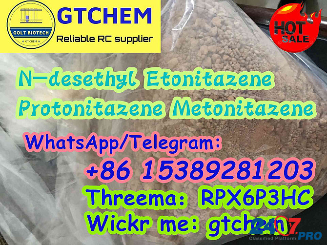 Fent analogues N-desethyl Etonitazene Cas 2738926-26-8 buy Protonitazene Metonitazene powder supplier WAPP/teleg:+8615389281203 Фрипорт - изображение 1