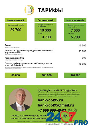 Списание всех долгов Москва - изображение 1