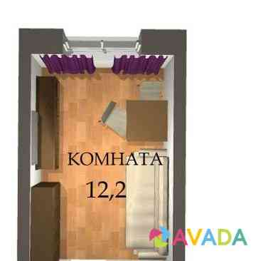 Комната 12.2 м² в 1-к, 1/5 эт. Vologda