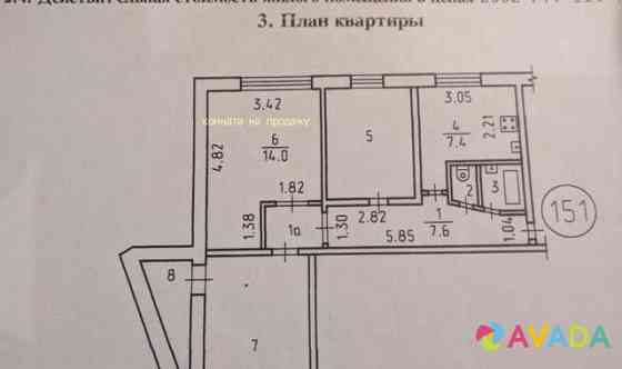 Комната 14 м² в 3-к, 2/9 эт. Izhevsk