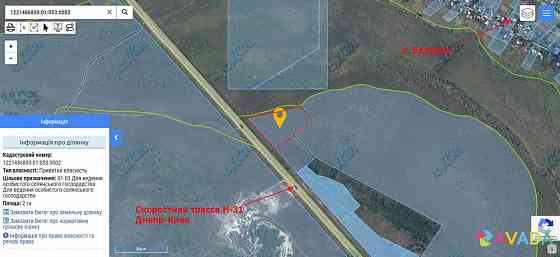 Продам земельный участок под строительство АЗС или придорожного комплекса Dnipro