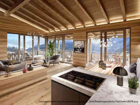 Проект современного дома с террасой с удивительного панорамного вида Тренто