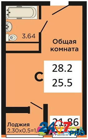 Студия, 28, 2 кв.м., ул Заполярная, 39к6 Краснодар - изображение 8