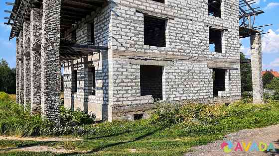 Блочный коттедж 350 кв.м. с участком 23 сотки без отделки рядом с Псковским озером Pskov
