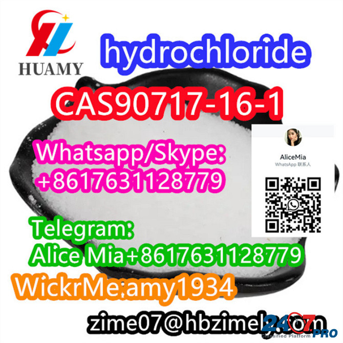 CAS90717-16-1 hydrochloride factory supplier wickr:amy1934 whats/skype:+8617631128779 telegram:Ali Tirana - photo 5
