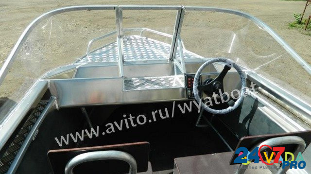 Новая алюминиевая моторная лодка Wyatboat 430 Pro Москва - изображение 3