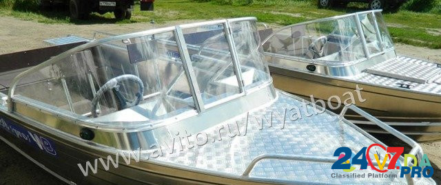 Новая алюминиевая моторная лодка Wyatboat 430 Pro Москва - изображение 2