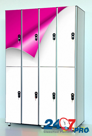 Шкафчики локеры из пластика HPL для спортивных раздевалок и бассейнов, шкафы HPL для гостиниц отелей Moscow - photo 8