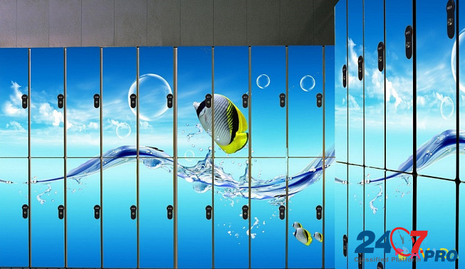Мебель для спортивных раздевалок шкафчики для отелей и гостиниц, локеры для бассейнов из HPL панелей Moscow - photo 4