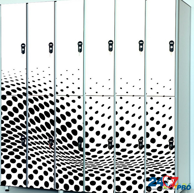 Шкафы локеры HPL для медперсонала, для отелей шкафчики HPL для спортивных раздевалок бассейнов Москва - изображение 2