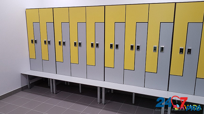 Шкафы локеры HPL для медперсонала, для отелей шкафчики HPL для спортивных раздевалок бассейнов Москва - изображение 8