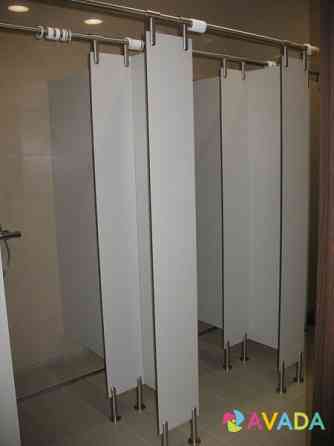 Сантехнические разделительные санитарные туалетные перегородки HPL нержавеющая фурнитура под ключ Moscow