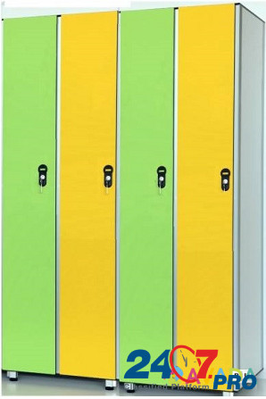 Шкафчики из пластика HPL для медперсонала и детских садов, школ. Фитнес -мебель, спортивная мебель Москва - изображение 5