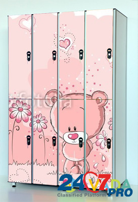 Шкафчики локеры для персонала медицинских учреждений HPL, шкафы HPL для спортивных раздевалок Москва - изображение 8