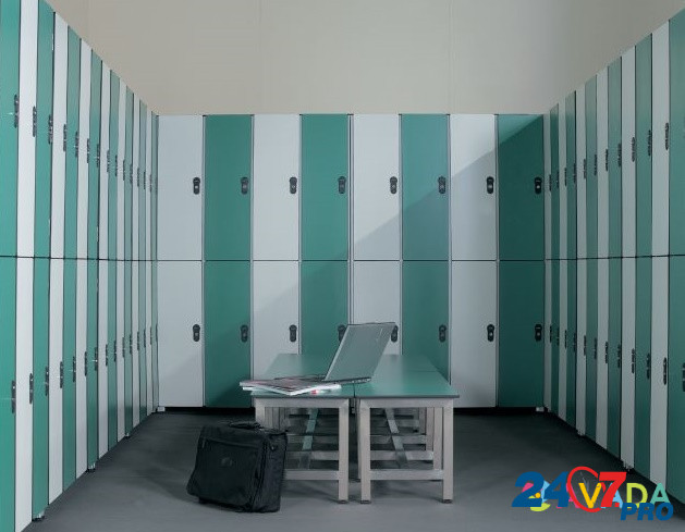 Шкафчики локеры для персонала медицинских учреждений HPL, шкафы HPL для спортивных раздевалок Москва - изображение 2