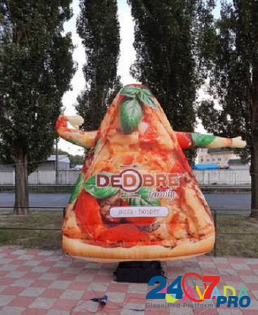 Надувной человечек пицца машущий рукой Kiev - photo 3