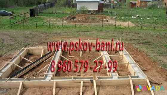 Фундамент для бани лента плита 3 на 4 Pskov