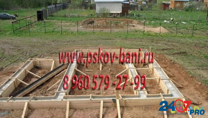 Ленточный фундамент для бани 3.15х4.15 Pskov - photo 1
