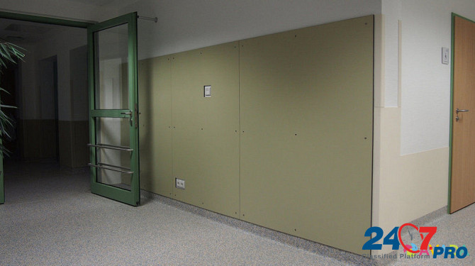Санитарные медицинские HPL панели для отделки больниц и палат клиник, пластик стеновой ДБСП КМ1 Moscow - photo 8