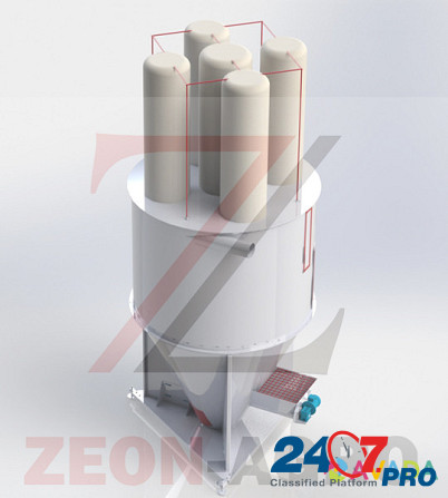 Вертикальный смеситель со шнеком ввода добавок Мощность 5, 87 кВт Объём 5 м3 Йошкар-Ола - изображение 1