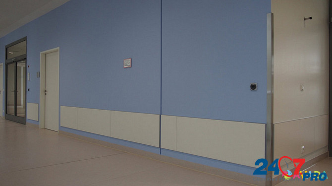 Стеновые медицинские антибактериальные панели для оперблоков и больниц чистые помещения отделка HPL Москва - изображение 1