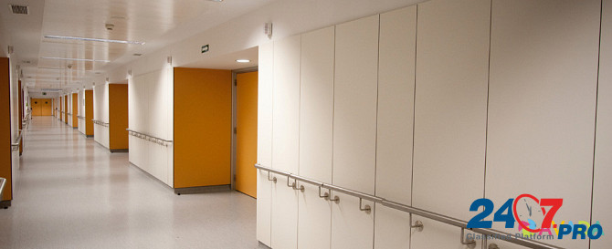 Гигиенический стеновой медицинский бумажно-слоистый пластик HPL для отделки больниц, госпиталей КМ1 Москва - изображение 1