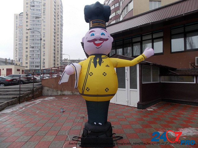 Рукомах повар. Надувной Марио. Надувная реклама с подсветкой Kiev - photo 1