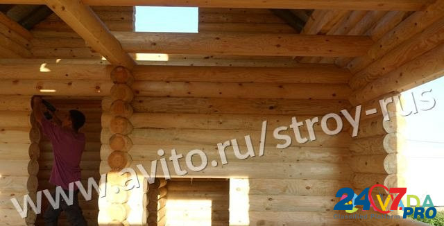 Сруб бани 6.0х8.0м. с террасой и балконом (Видео) Gorbunki - photo 8