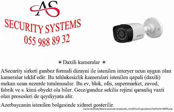 Kamera sistemi055 988 89 32 