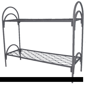 Двухъярусные, трехъярусные кровати металлические с лестницами Volgograd