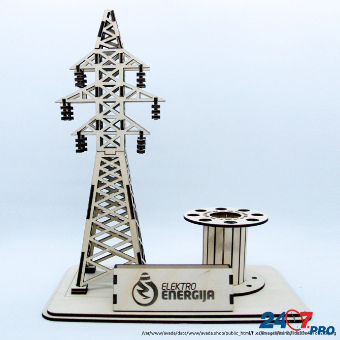 Настольный органайзер "ЛЭП" - сувенир для энергетиков Москва - изображение 5