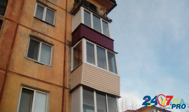 Остекление балконов и лоджий из пвх и Аl Omsk - photo 8