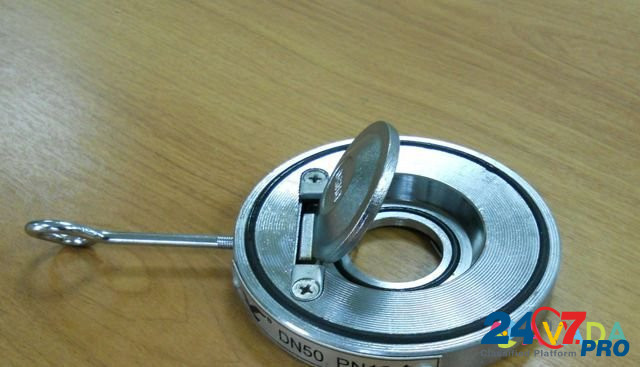 Клапан стальной обратный 1 дисковый 19с80р PN 16 Simferopol - photo 1