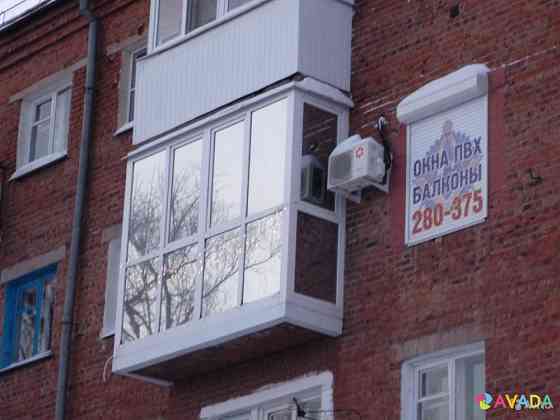 Французское остекление балкона Omsk