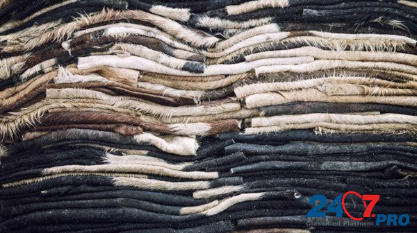 Prawdziwe mokre solone skóry końskie i krowie 100% naturalny dywan z futra brązowego z | Etsy Dania Krakow - photo 1