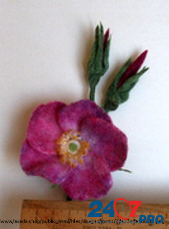 Брошь "Цветок шиповника Чебоксары - изображение 4