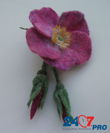 Брошь "Цветок шиповника Чебоксары - изображение 5