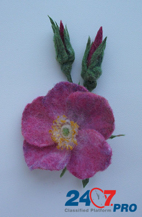 Брошь "Цветок шиповника Чебоксары - изображение 6