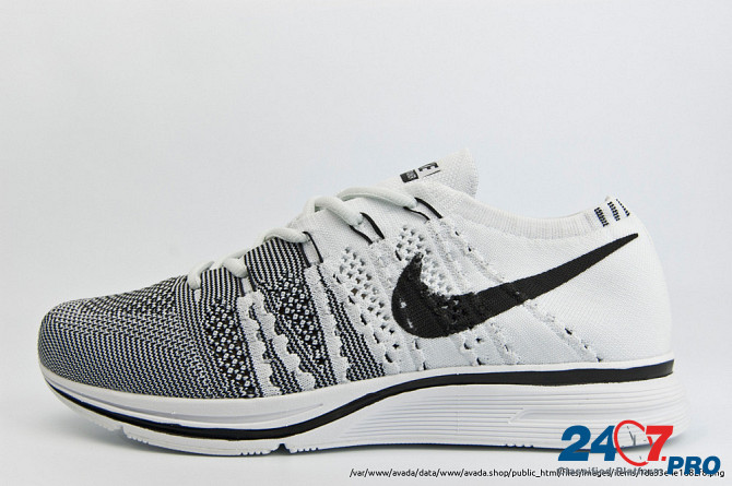Flyknit Racer White / Black Moscow - photo 1