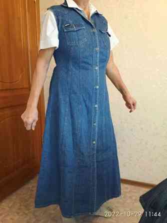 Продам джинс синий платье-сарафан 48-52 Novosibirsk
