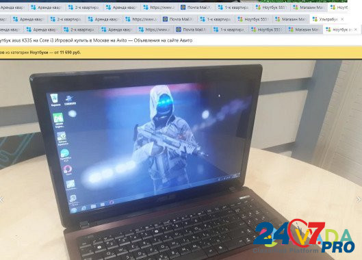 Ноутбук asus K53 на Core i3 Игровой Калининград - изображение 1