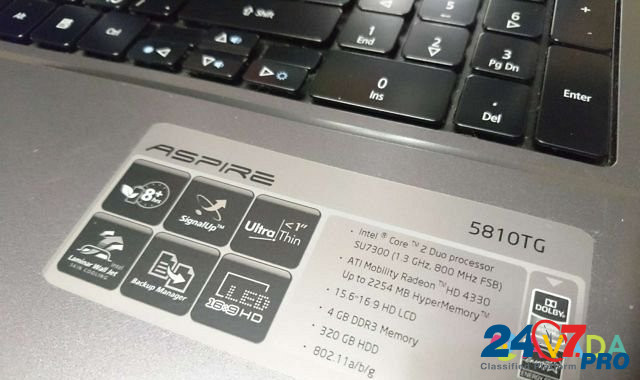 Ноутбук Acer 5810 TG Брянск - изображение 3