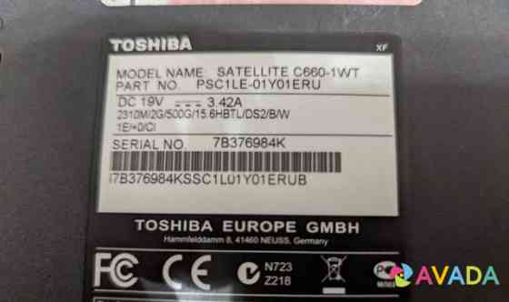Ноутбук Toshiba c660-1WT Kommunarka