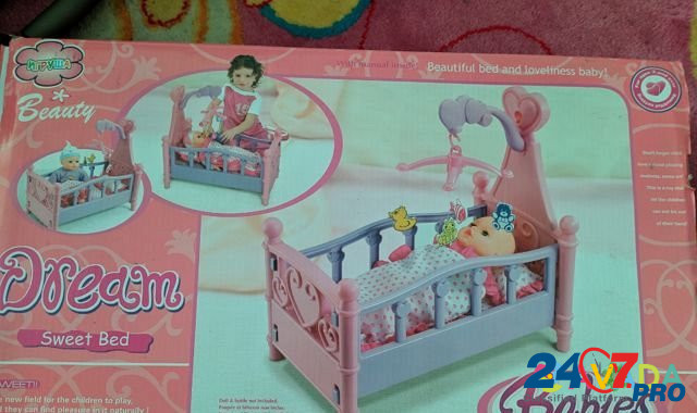Кроватка для куклы полный комплект Ростов-на-Дону - изображение 1