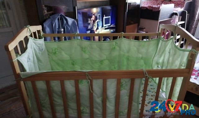 Кроватка детская с матрасом Владимир - изображение 1