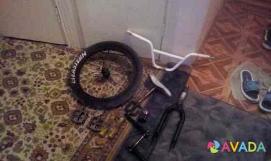 Детали BMX руль колесо седло шатуны педалями вилка Симферополь