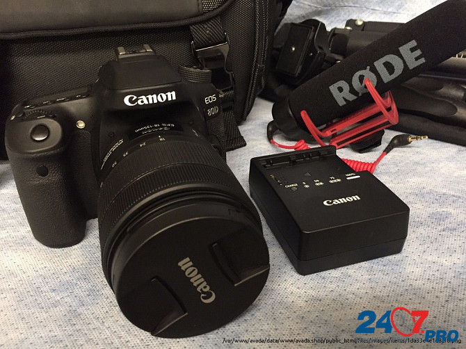 Canon EOS 80D фотокамера с 18-135мм комплектом видеогенератора объектива Moscow - photo 7