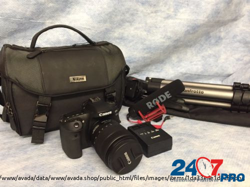 Canon EOS 80D фотокамера с 18-135мм комплектом видеогенератора объектива Moscow - photo 1